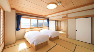 本館401オーシャンビュー和洋室ツインベッド、次の間付 禁煙