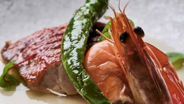 夕食／和洋折衷会席一例② / 2