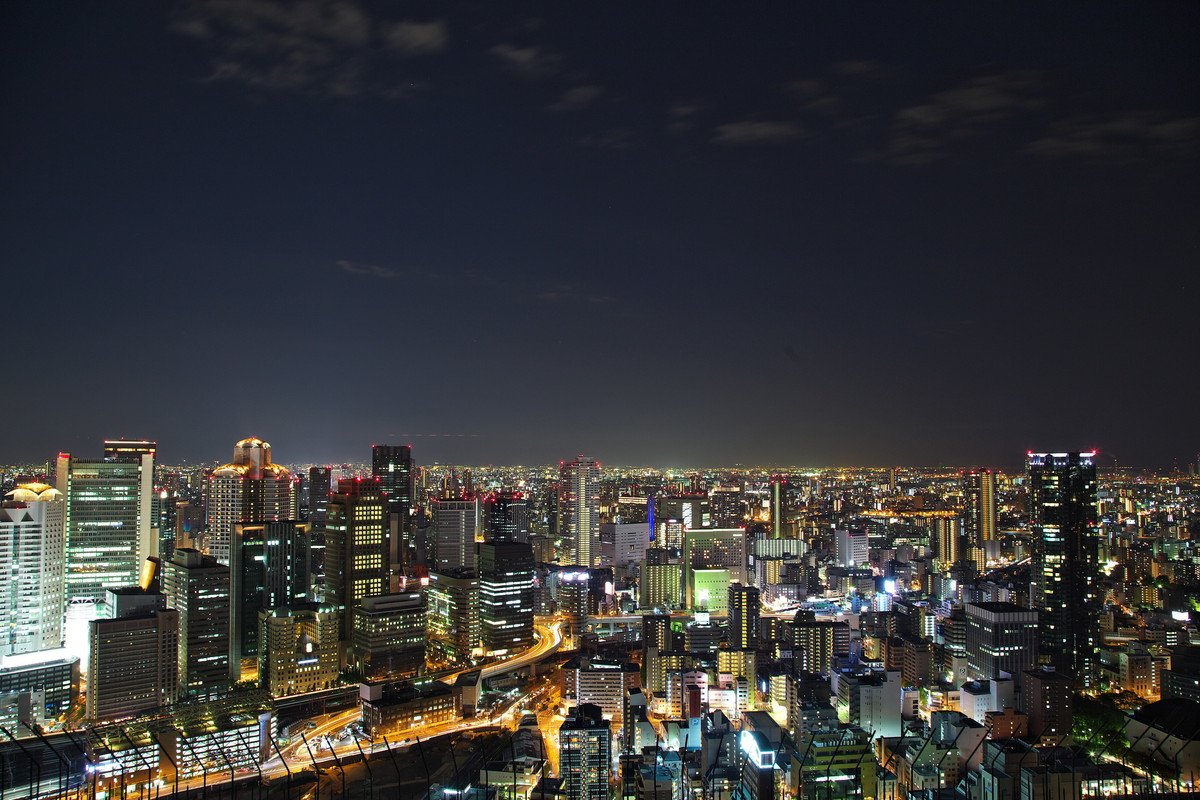 梅田スカイビルの夜景