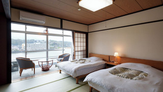 [リバービュー]モデレート和室10畳ツイン(38sqm/ベッド120cm×2)