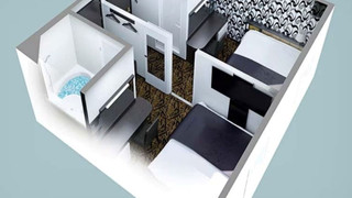 [シングル×シングル] コネクトルーム22㎡ 1-2名 [禁煙室]