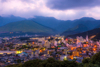 Beppu Scenery of steam