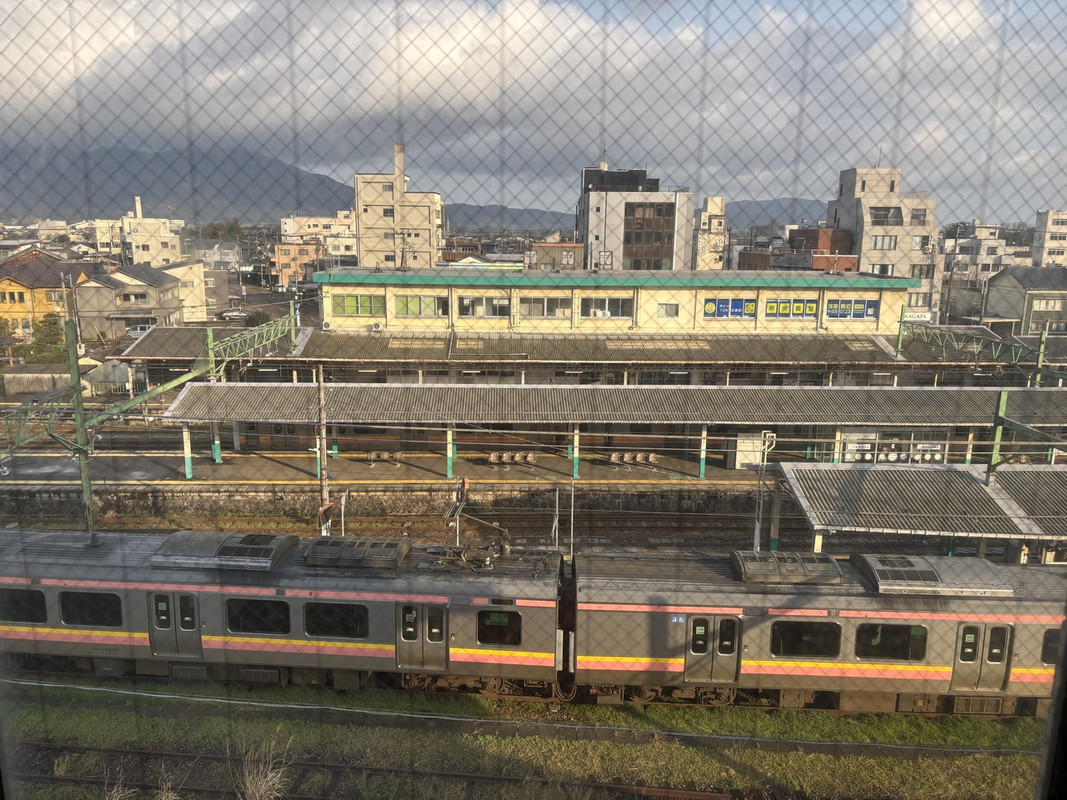 エレベーターからの眺め吉田駅