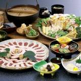 夕食／ぼたん鍋コース一例 / 3