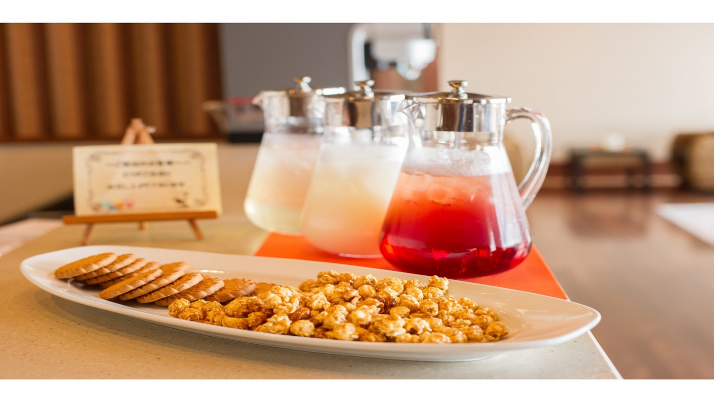 ラウンジのフリードリンク