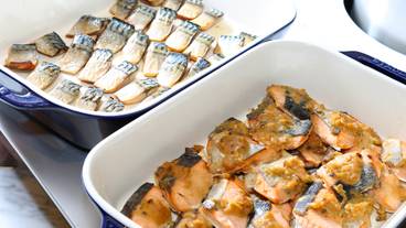 朝食ビュッフェの焼き魚 / 3