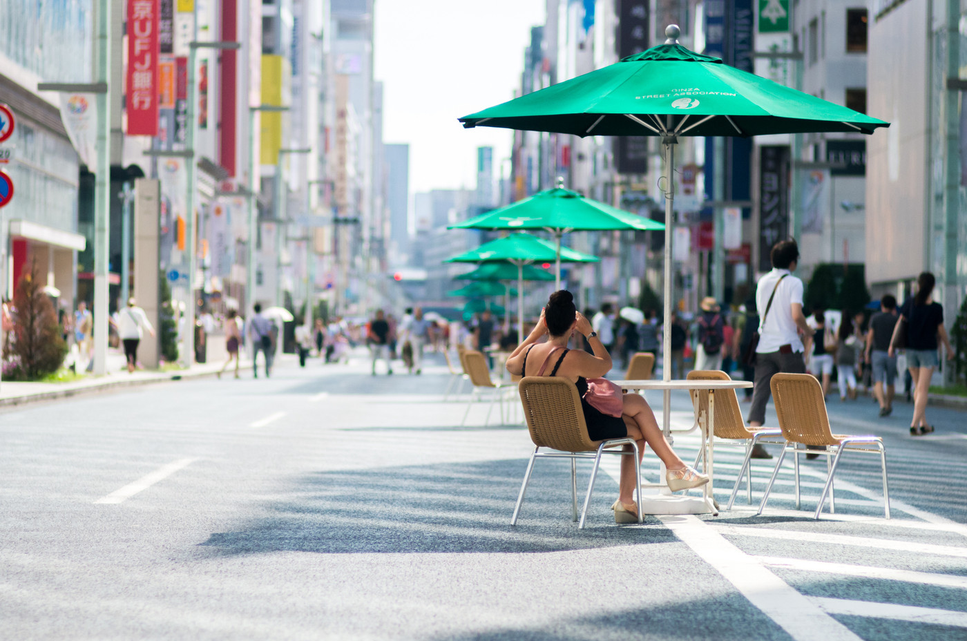 Ginza,Tokyo,tourism of Japan（銀座の夏～歩行者天国）