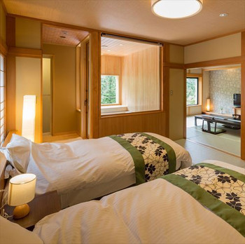 緑がまぶしい貸切風呂も♪自然に抱かれた宿4090547