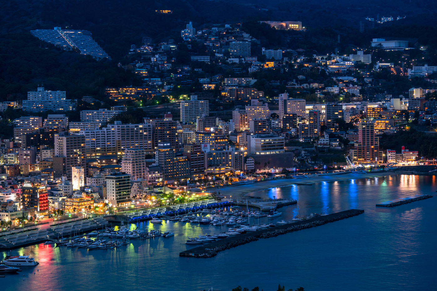 《静岡県》熱海の夜景・熱海城からの眺め