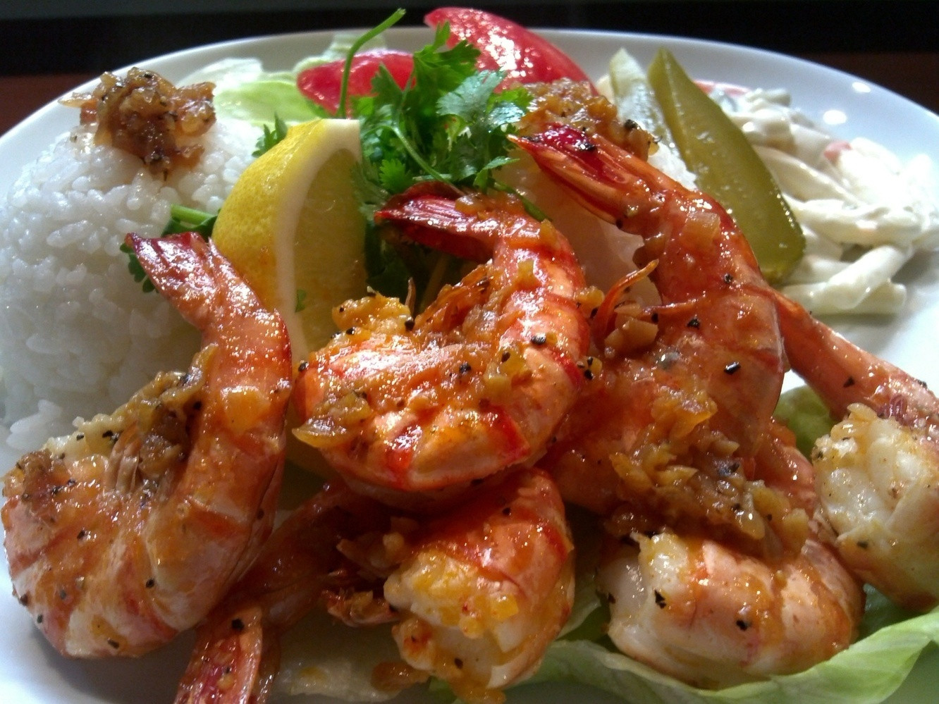 「YO-HO's cafe Lanai」料理 4493 ガーリックシュリンプライス