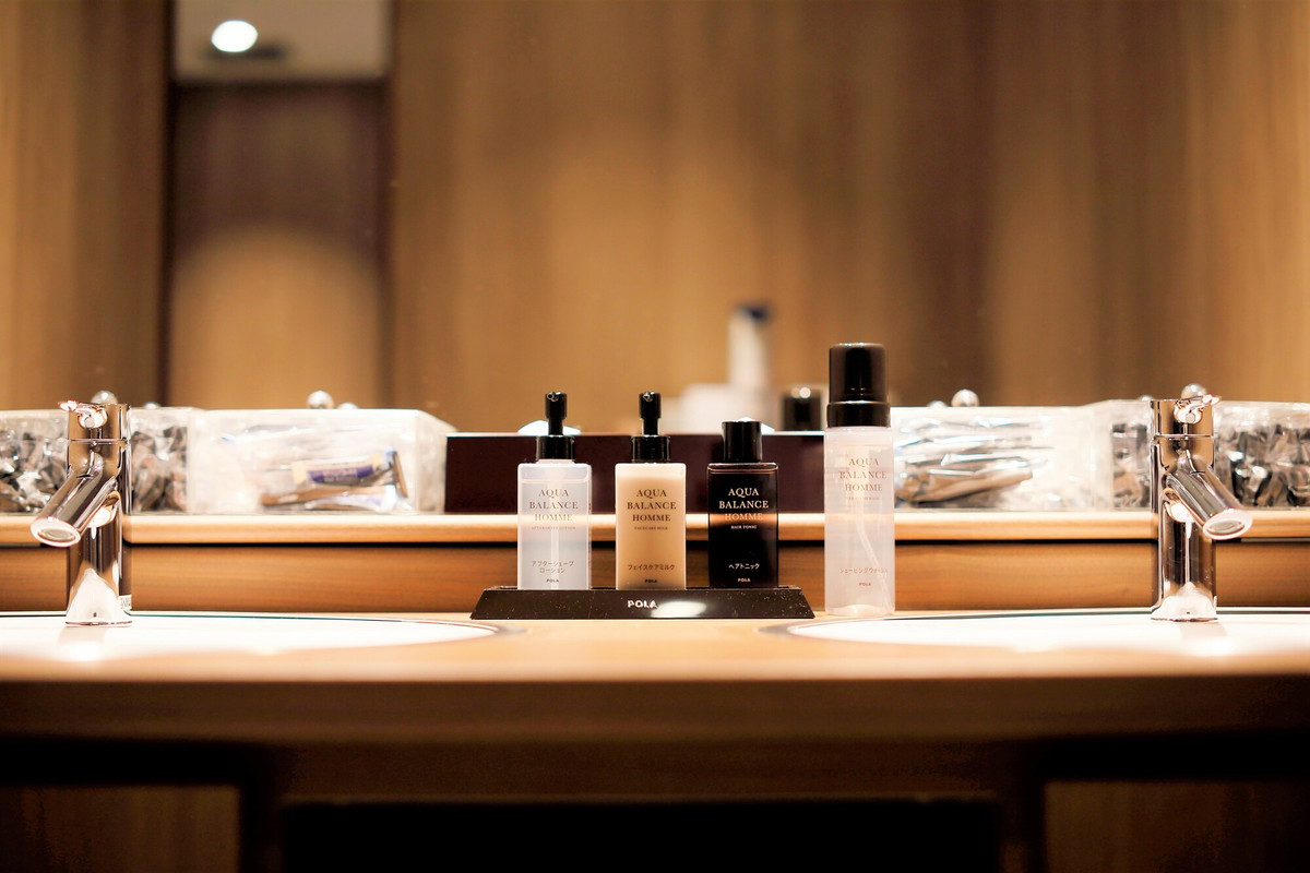 男性浴場／洗面台