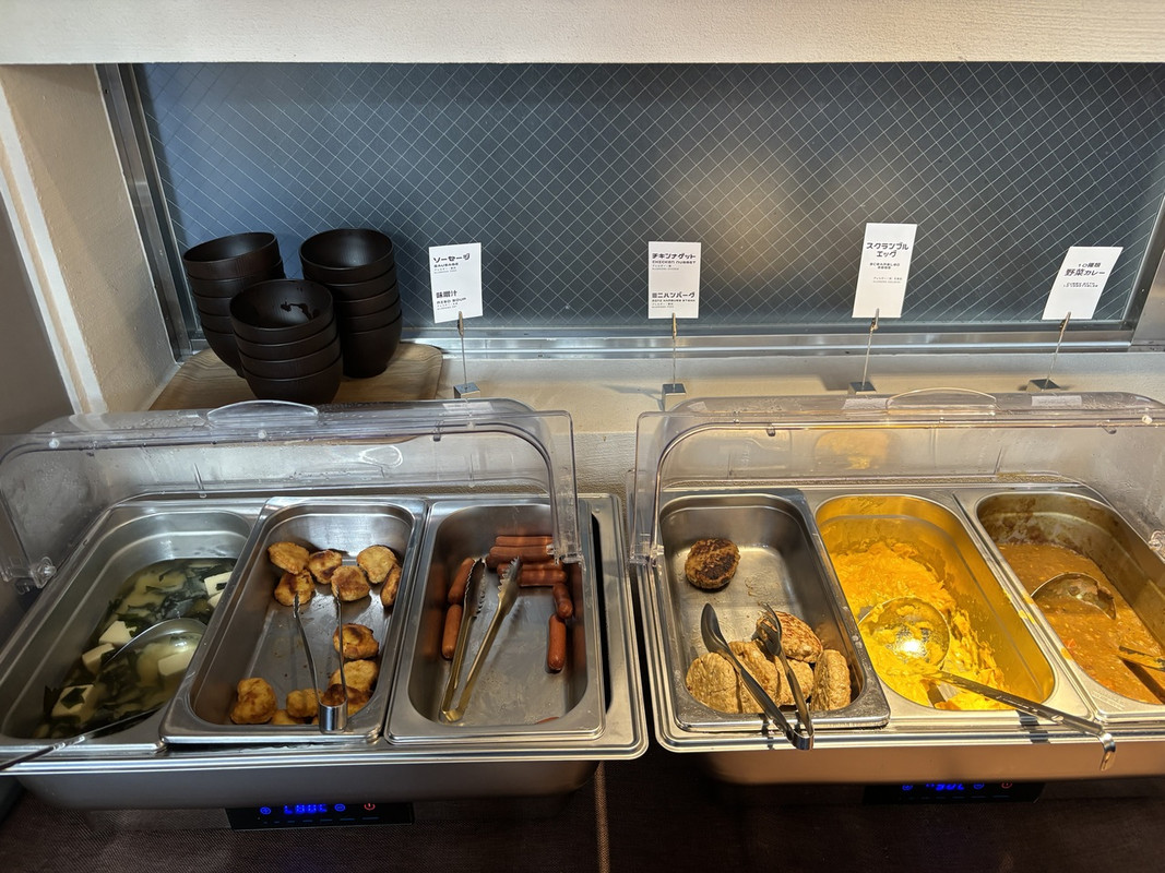 品数少ないビュッフェ