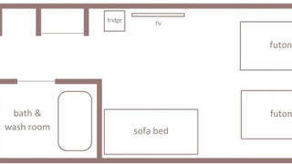 コンフォート トリプルルーム 1 ベッドルーム 禁煙 冷蔵庫