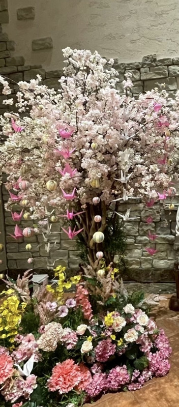 ホテル内には季節のフォトスポットがありました