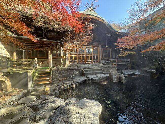 昼の庭園露天風呂 / 1