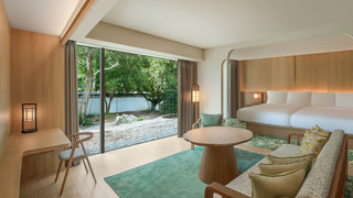 ジュニア スイート シングルベッド 2 台 ガーデンビュー