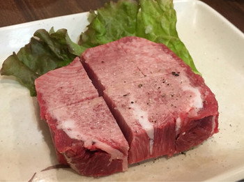 「焼肉たきもと」料理 1243767 タンステーキd(￣、 ￣)ノ