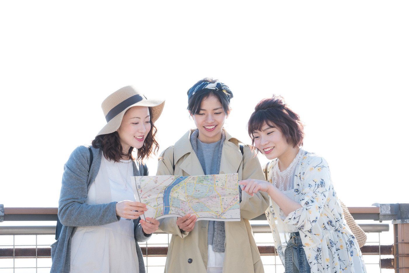 海　女子旅　3人