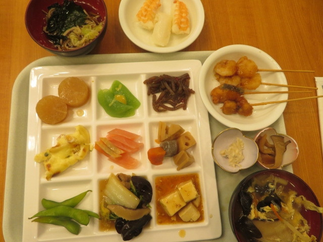 夕食の料理の一部