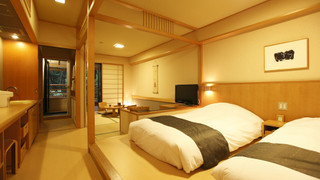 檜露天風呂付き和洋室 (35平米/6畳+24平米) [水花の庄] 禁煙