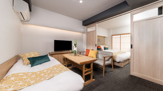 高層階 1ベッドルームファミリーアパートメント (ソファベッド) 5人用