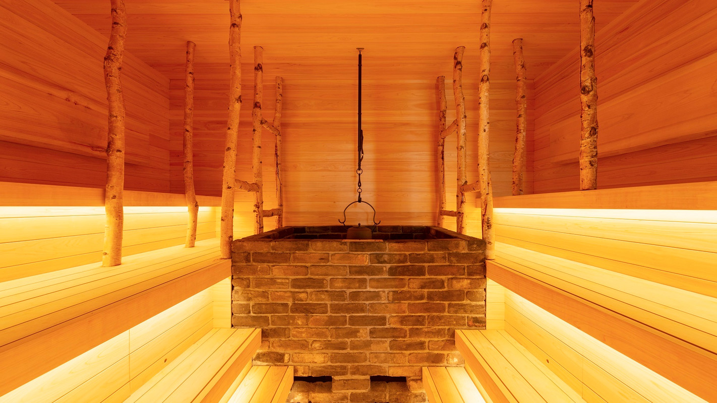 男性大浴場／セルフロウリュサウナ