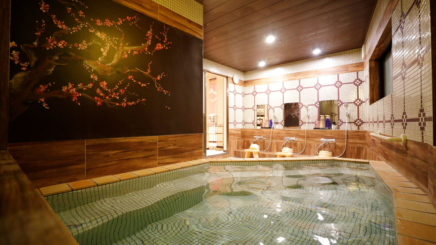 貸切風呂／梅の湯・洗い場