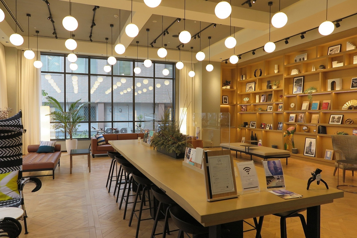 ラウンジスペースも普通じゃないです