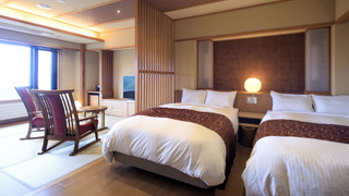 デラックス ツインルーム 露天風呂付 茜音