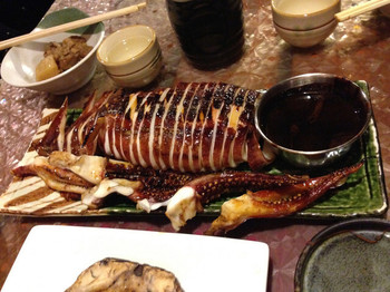 「江戸家」料理 775707 20150223 名物イカ丸焼（タレ）