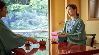 和室10畳、ベットルーム、専用露天風呂付客室