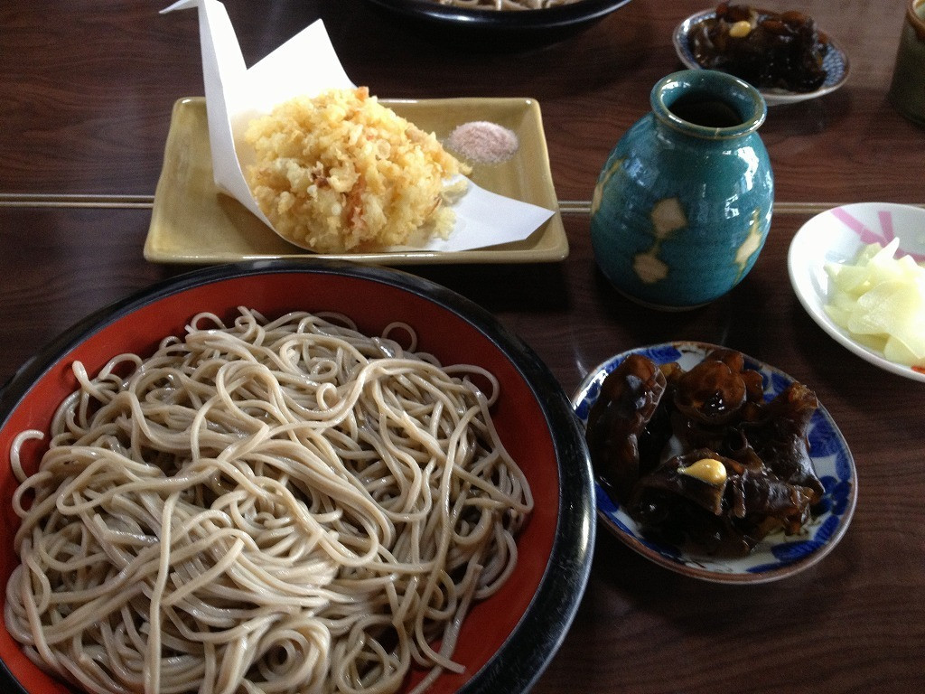 「そば処鶴子」料理 692521 おどもり＆かき揚げ＆木耳