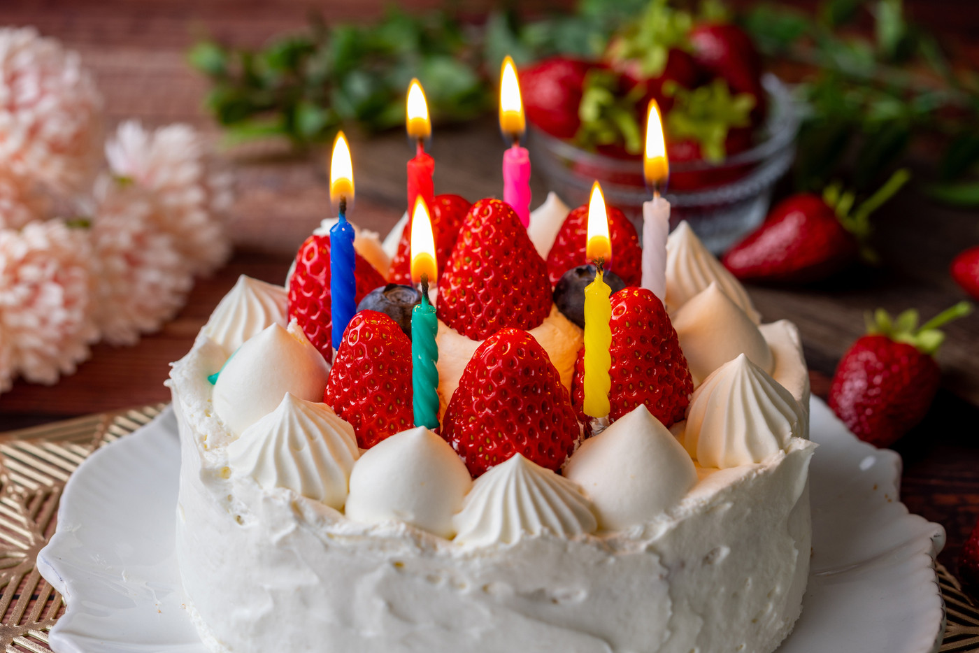 ケーキ　いちご　