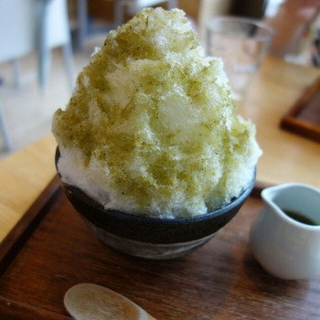 「おちゃのこ」料理 722193 擂茶かき氷　くず餅入り