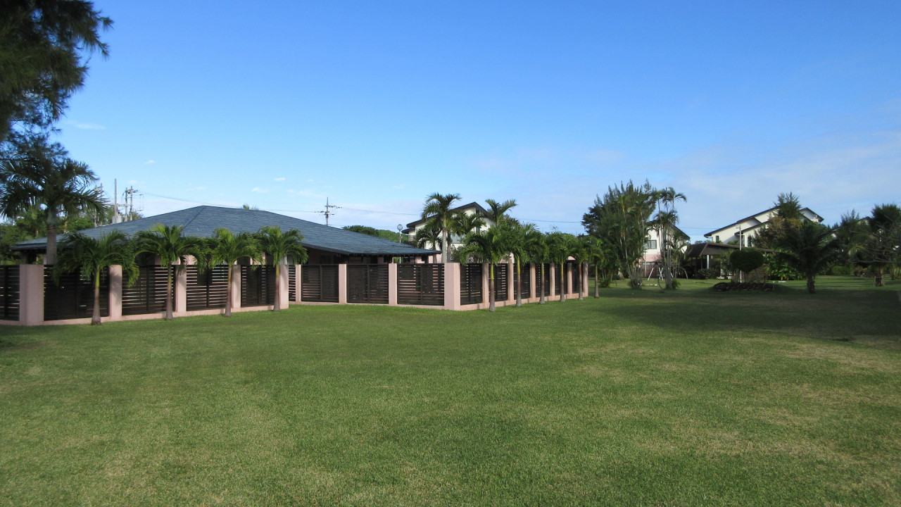 Garden Villaの周囲は芝生