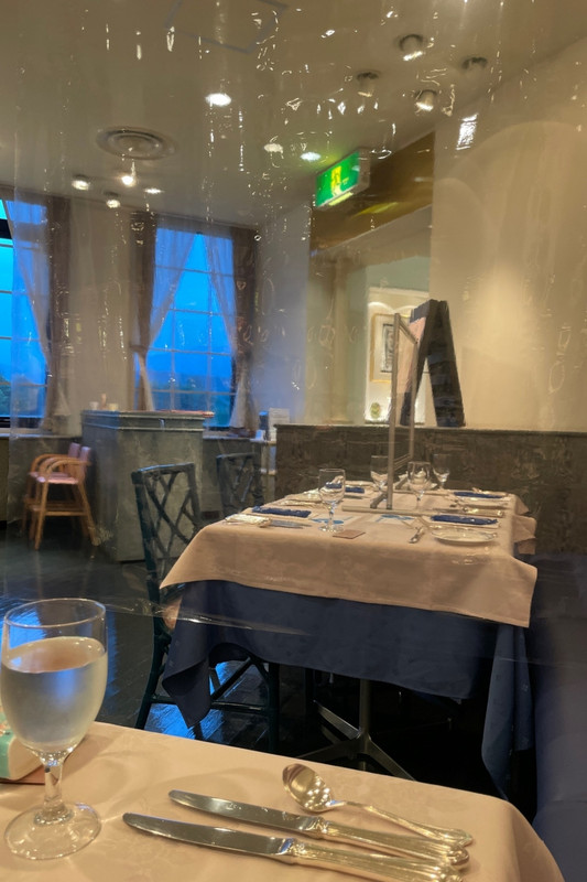 感染対策がなされ安心のレストラン