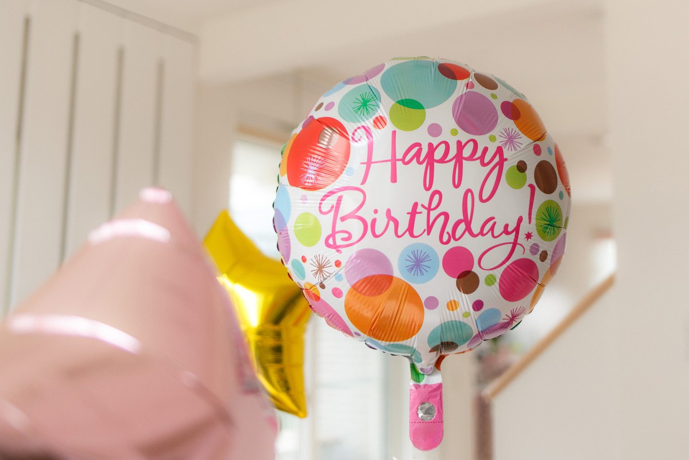 誕生日の飾りの風船