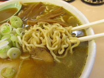 「たかはし中華そば店」 料理 9804844 麺アップ　スープには煮干しの魚粉が…^^;
