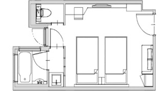 スタンダード ツインルーム ベッド (複数台) 禁煙 専用バスルーム
