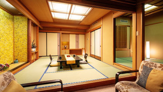 露天風呂付客室 (和室10畳 + 4.5畳 + 露天風呂)