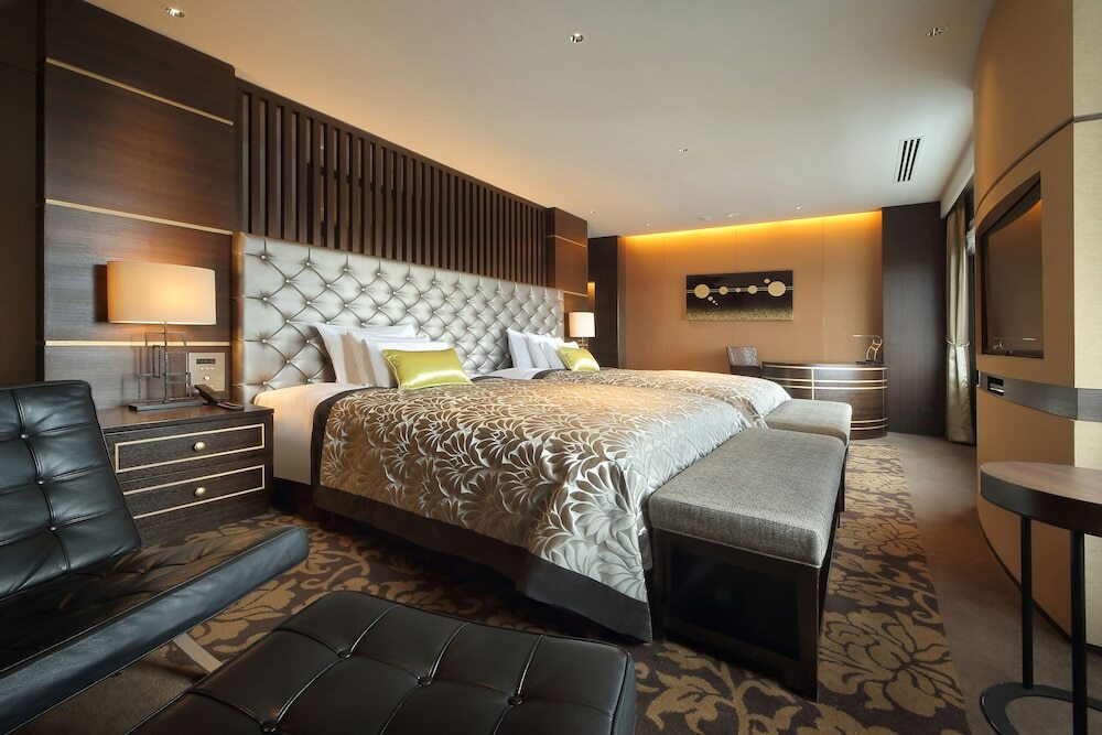 ロイヤルスイートのベッドルーム