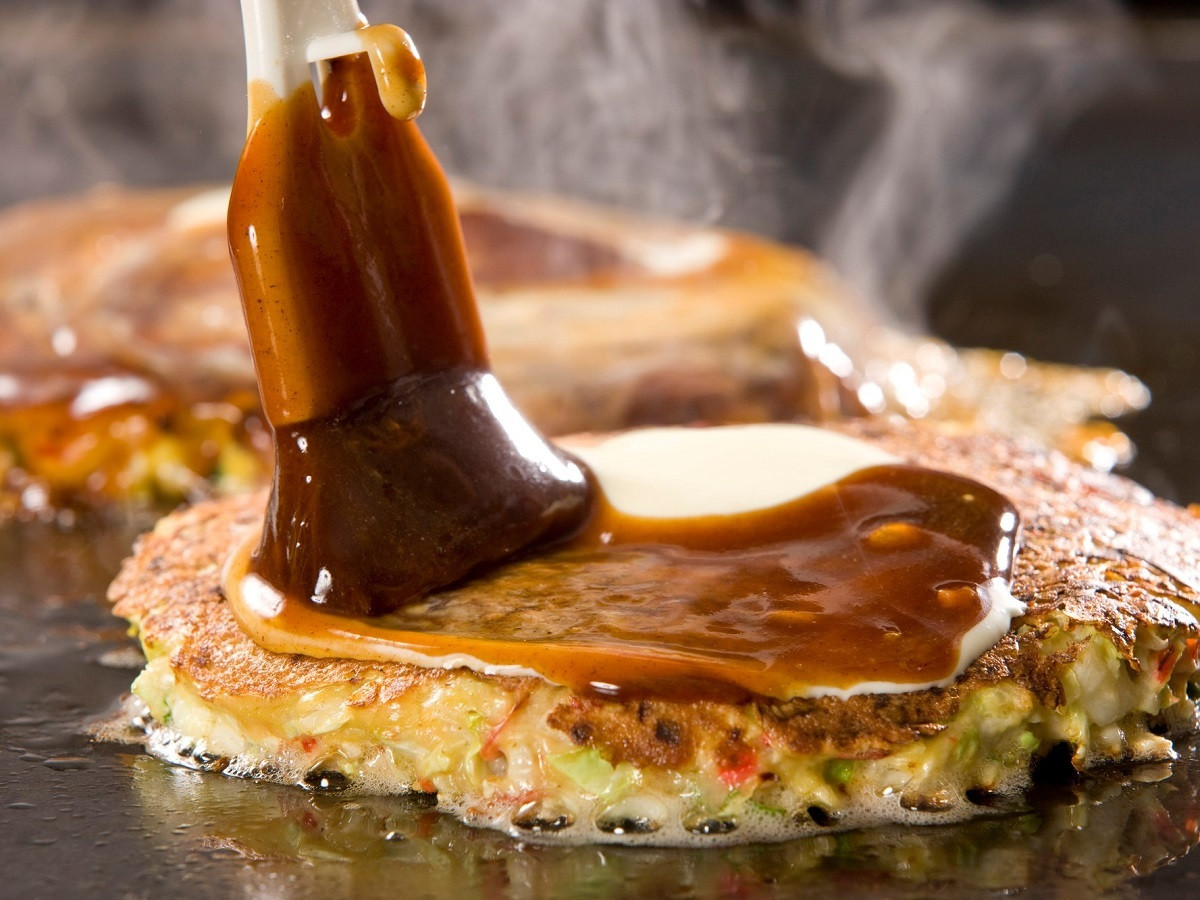 夕食はアツアツの広島風お好み焼き！3967820