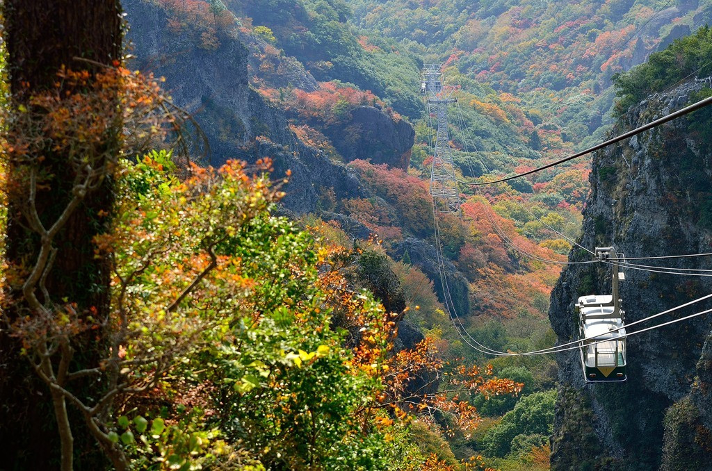 ロープウェイはスリルと感動の5分間3677656