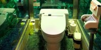 何だこのトイレは！？水族館トイレで話題のカフェ「ヒポポパパ」