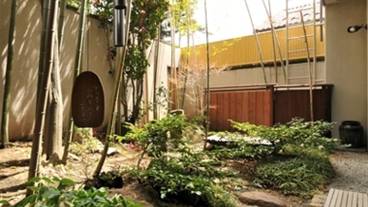 菊風呂から見える坪庭 / 2