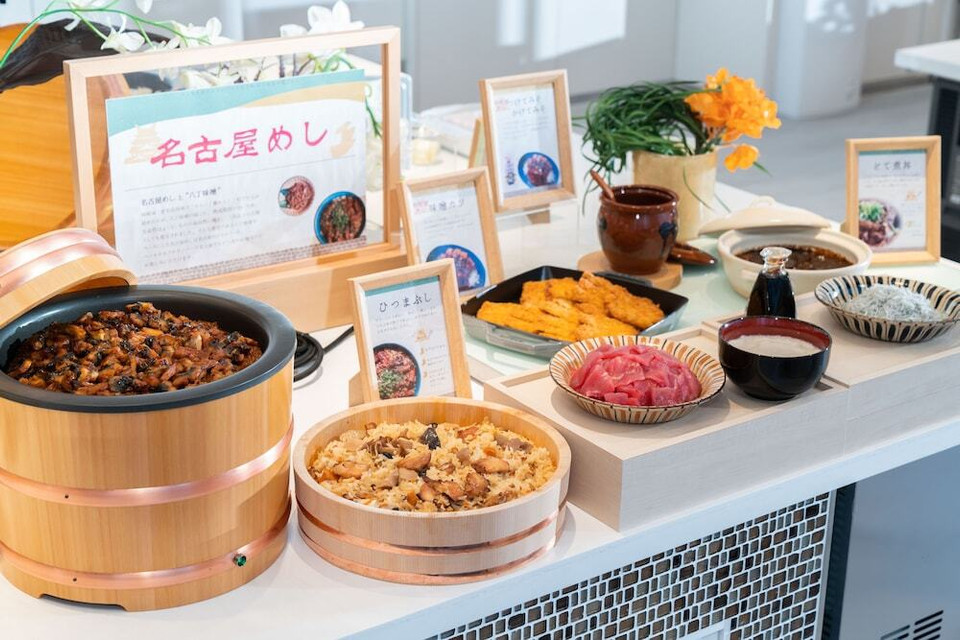 朝食ビュッフェ1
