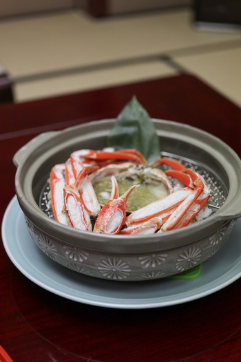 「多田屋」 料理 124922682 ずわい蟹温泉蒸し☆