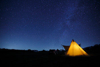 camping night sky