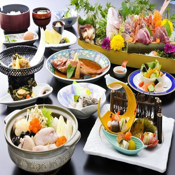 あんこう鍋と鮮やかな舟盛りで海鮮三昧！3556897