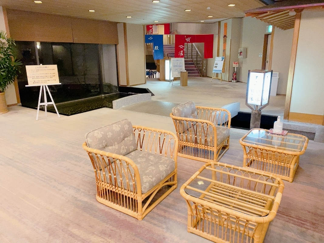 温泉入口付近